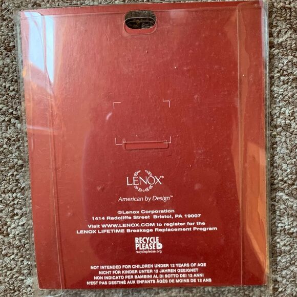 NWT LENOX JINGLE Porcelain Christmas Ornament - Picture 3 of 5